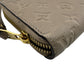 LOUIS VUITTON Long Wallet Purse M82212 Monogram Empreinte , Leather beige Monogram Ann Platt Zippy wallet
