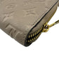 LOUIS VUITTON Long Wallet Purse M82212 Monogram Empreinte , Leather beige Monogram Ann Platt Zippy wallet