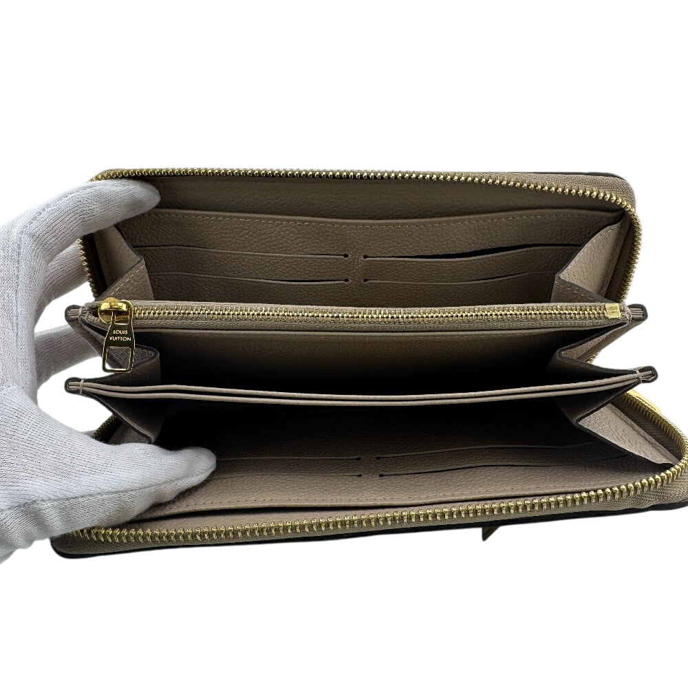 LOUIS VUITTON Long Wallet Purse M82212 Monogram Empreinte , Leather beige Monogram Ann Platt Zippy wallet