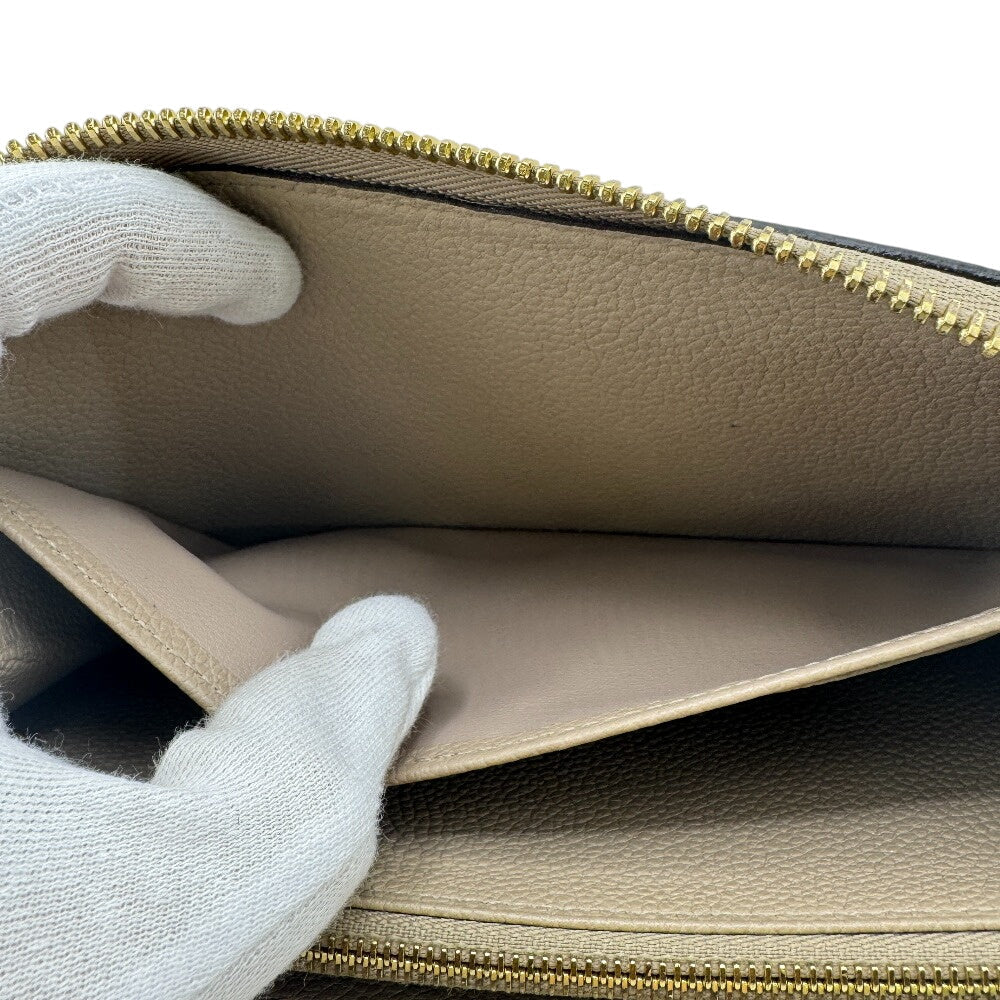 LOUIS VUITTON Long Wallet Purse M82212 Monogram Empreinte , Leather beige Monogram Ann Platt Zippy wallet