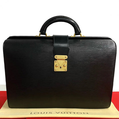 LOUIS VUITTON Business bag M54352 leather black Epi Cerviet Fermoire