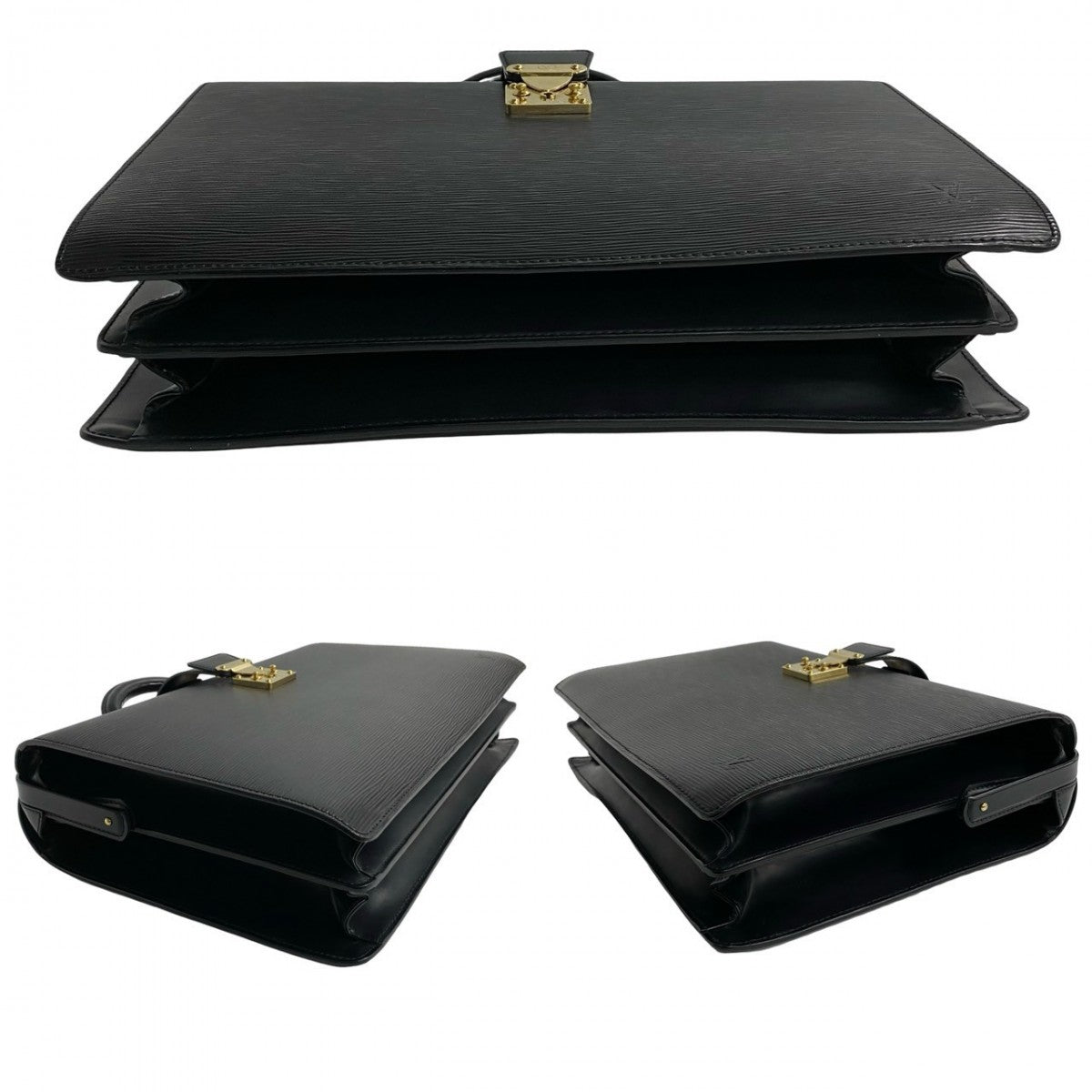 LOUIS VUITTON Business bag M54352 leather black Epi Cerviet Fermoire