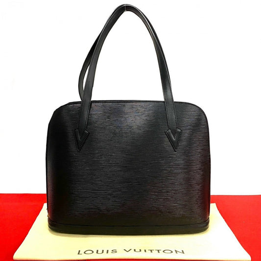 LOUIS VUITTON Tote Bag M52282 Epi Leather black Shoulder Bag Epi Lussac Women Used Authentic