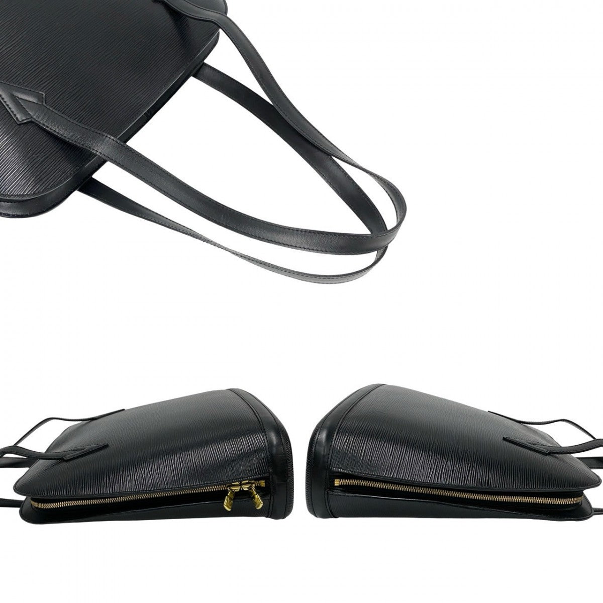 LOUIS VUITTON Tote Bag M52282 Epi Leather black Shoulder Bag Epi Lussac Women Used Authentic