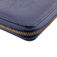 LOUIS VUITTON Long Wallet Purse M68582 Taurillon Clemence Blue Marine Portefeuille comet