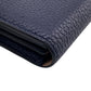 LOUIS VUITTON Long Wallet Purse M68582 Taurillon Clemence Blue Marine Portefeuille comet