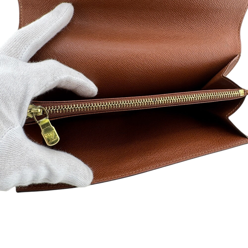 LOUIS VUITTON Long Wallet Purse M92188 Monogram canvas, coated canvas Brown Monogram Graffiti Pochette Porte Monnaie Credit