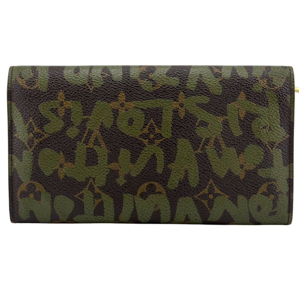 LOUIS VUITTON Long Wallet Purse M92188 Monogram canvas, coated canvas Brown Monogram Graffiti Pochette Porte Monnaie Credit