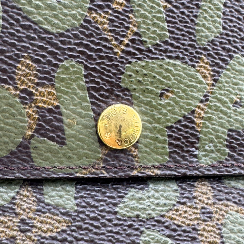 LOUIS VUITTON Long Wallet Purse M92188 Monogram canvas, coated canvas Brown Monogram Graffiti Pochette Porte Monnaie Credit