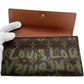 LOUIS VUITTON Long Wallet Purse M92188 Monogram canvas, coated canvas Brown Monogram Graffiti Pochette Porte Monnaie Credit