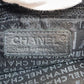 CHANEL Tote Bag leather black Chocolate bar