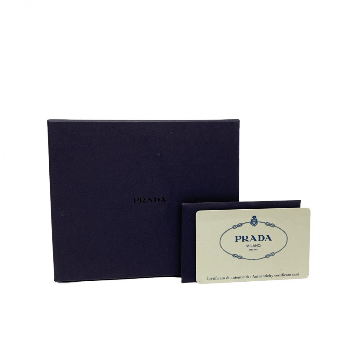 PRADA Bifold Wallet Leather, Nylon black Triangular logo Women Used Authentic