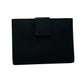 PRADA Bifold Wallet Leather, Nylon black Triangular logo Women Used Authentic