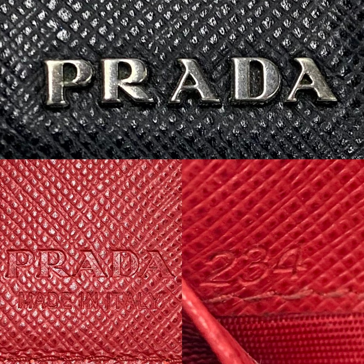 PRADA Bifold Wallet leather black