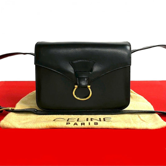 CELINE Shoulder Bag Calfskin black