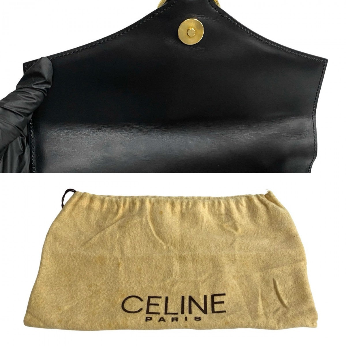 CELINE Shoulder Bag Calfskin black