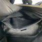 CELINE Handbag Leather, PVC black Macadam Blason Triomphe Pattern Women Used Authentic