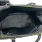 CELINE Handbag Leather, PVC black Macadam Blason Triomphe Pattern Women Used Authentic