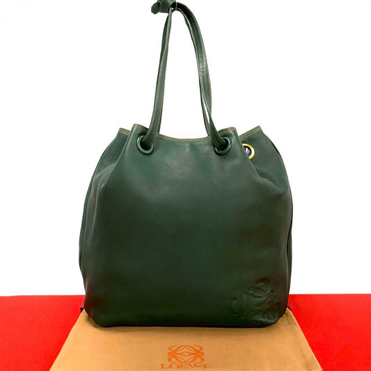 LOEWE Shoulder Bag leather green