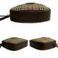 BURBERRY Shoulder Bag Leather, Canvas Brown Nova Check Women Used Authentic