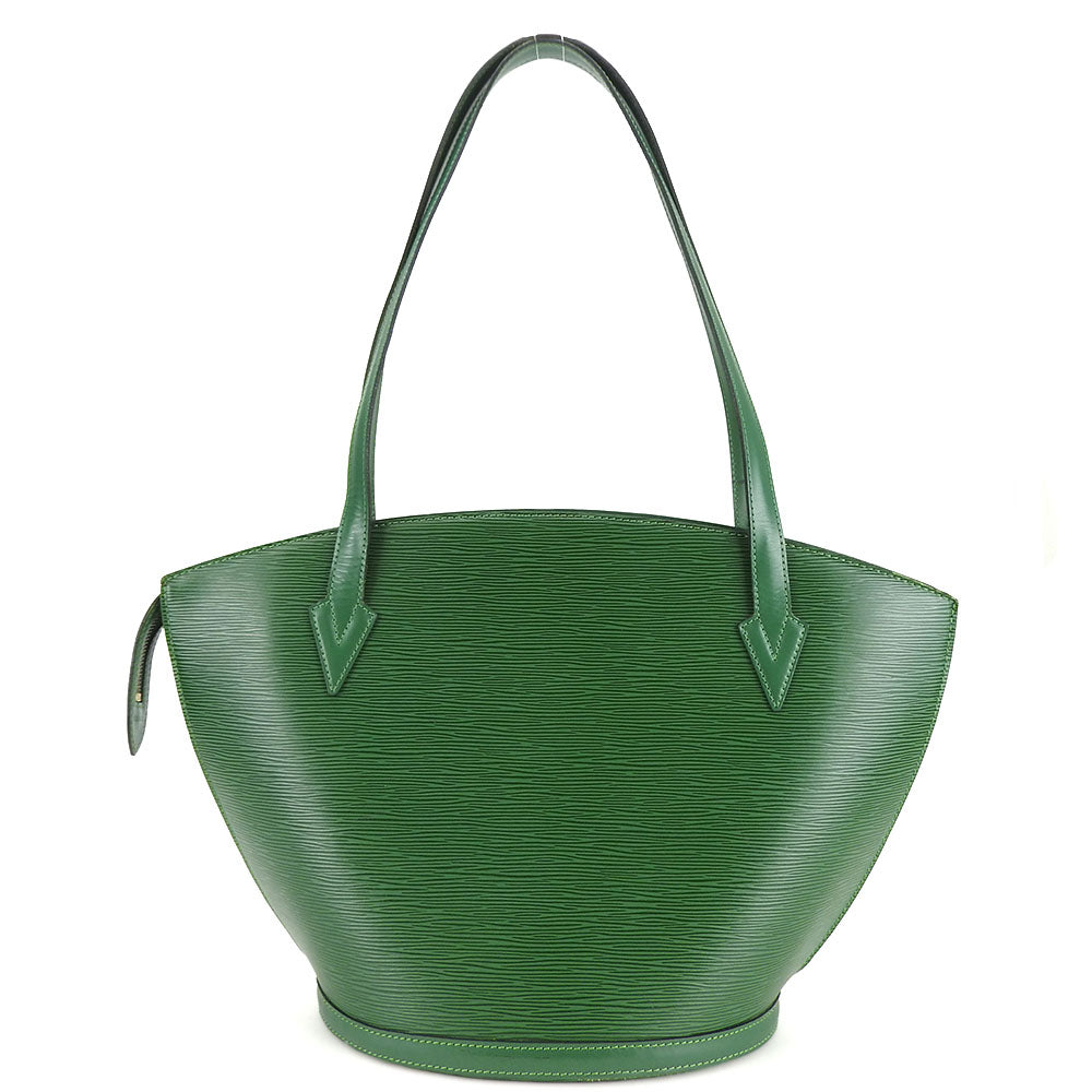 LOUIS VUITTON Tote Bag M52334 Epi Leather green Sun jack shopping Women Used Authentic