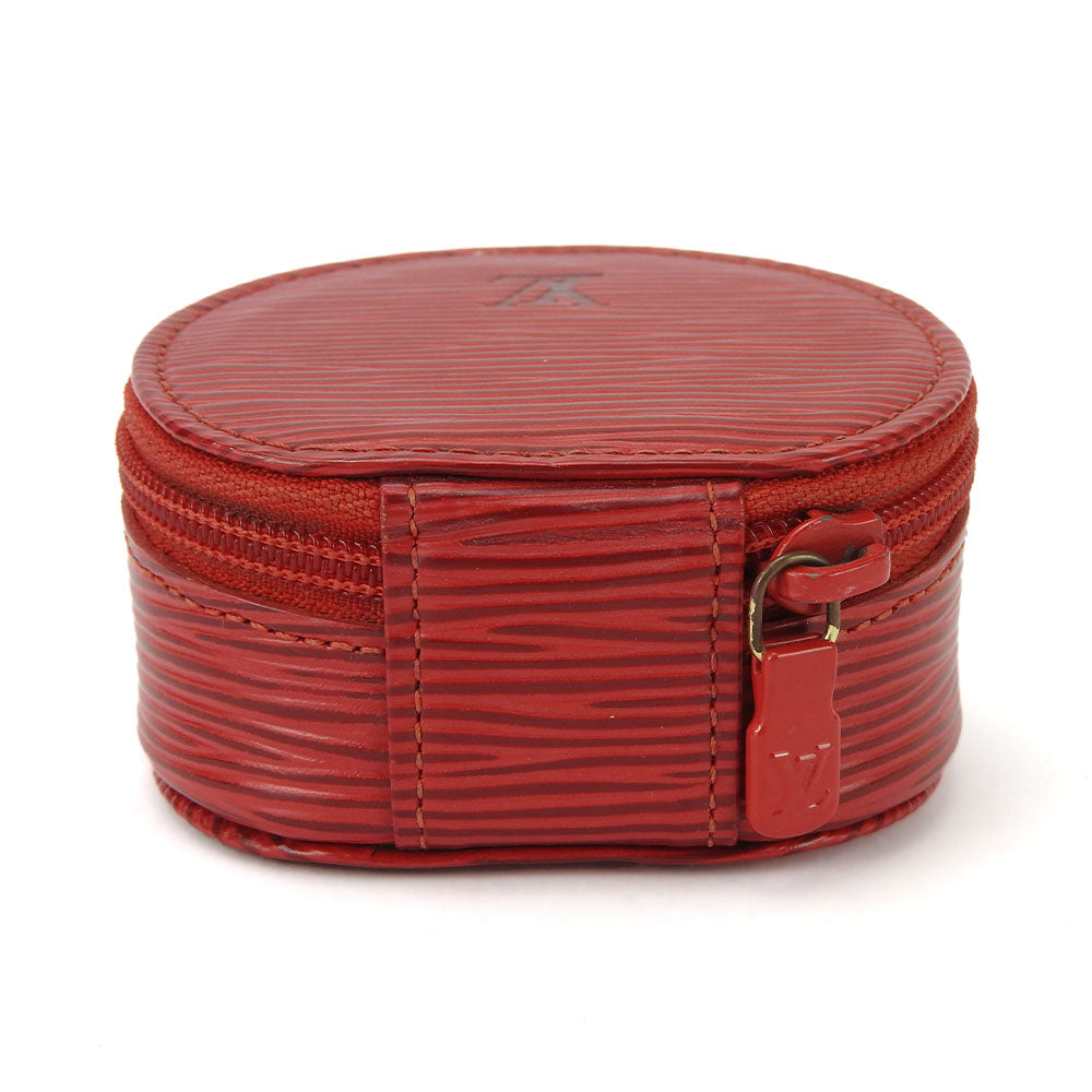 LOUIS VUITTON Accessory pouch M48227 Epi Leather Castilian red Ecran Bijoux unisex(Unisex) Used Authentic