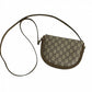 GUCCI Shoulder Bag Leather, PVC Brown Gucci Plus logo Women Used Authentic