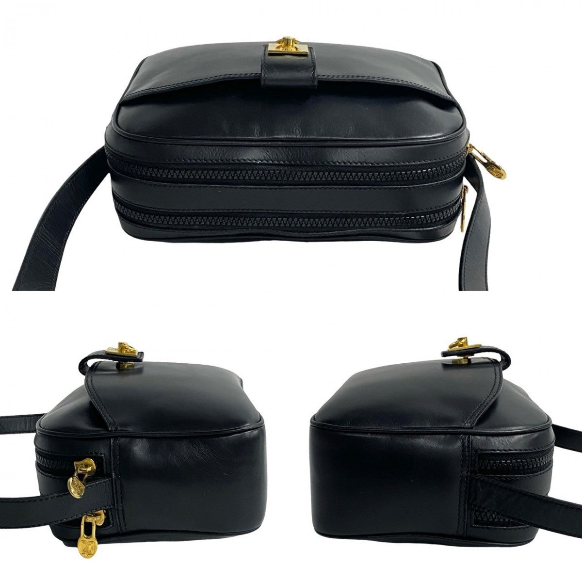 CELINE Shoulder Bag Calfskin black