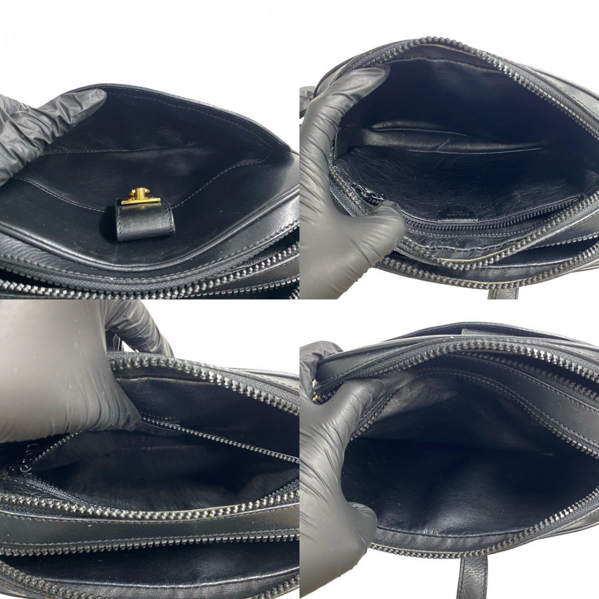 CELINE Shoulder Bag Calfskin black