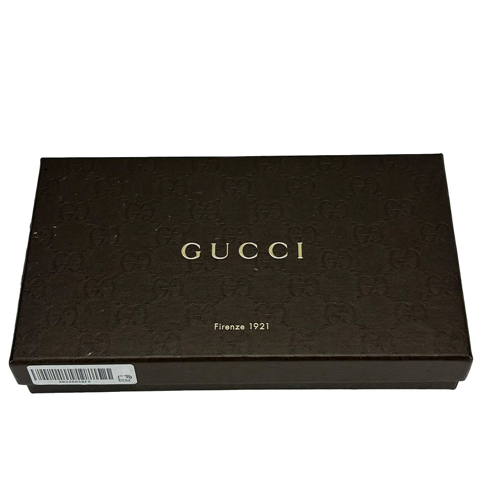 GUCCI Long Wallet Purse 449347 leather pink Interlocking Women Used Authentic
