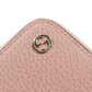 GUCCI Long Wallet Purse 449347 leather pink Interlocking Women Used Authentic