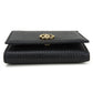 GUCCI Tri-fold wallet 644407 leather black GG Marmont unisex(Unisex) Used Authentic