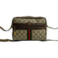 GUCCI Shoulder Bag leather Brown Sherry line