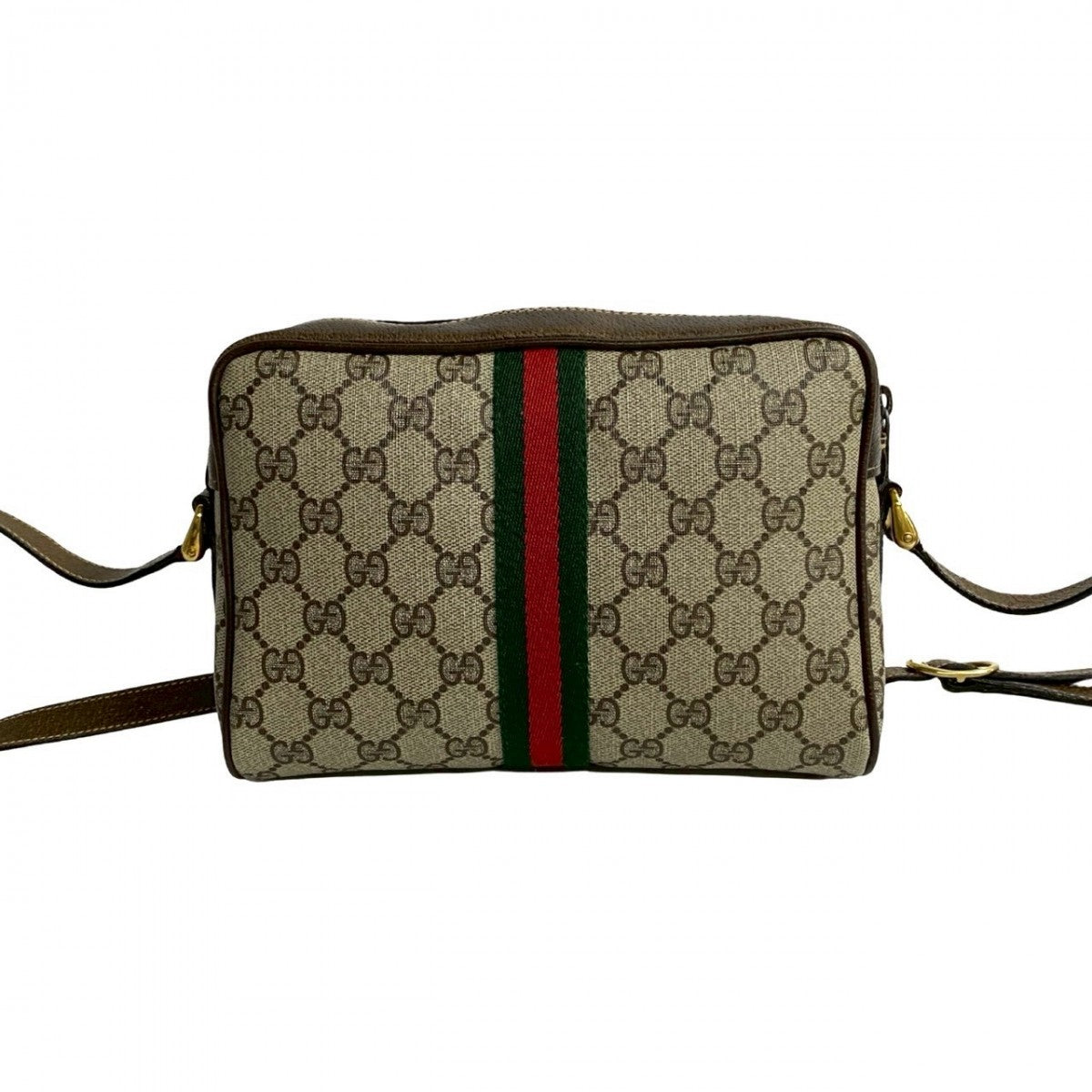 GUCCI Shoulder Bag leather Brown Sherry line