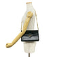 GUCCI Shoulder Bag Calfskin, Leather black GG logo Metal Women Used Authentic