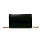 GUCCI Shoulder Bag Calfskin, Leather black GG logo Metal Women Used Authentic