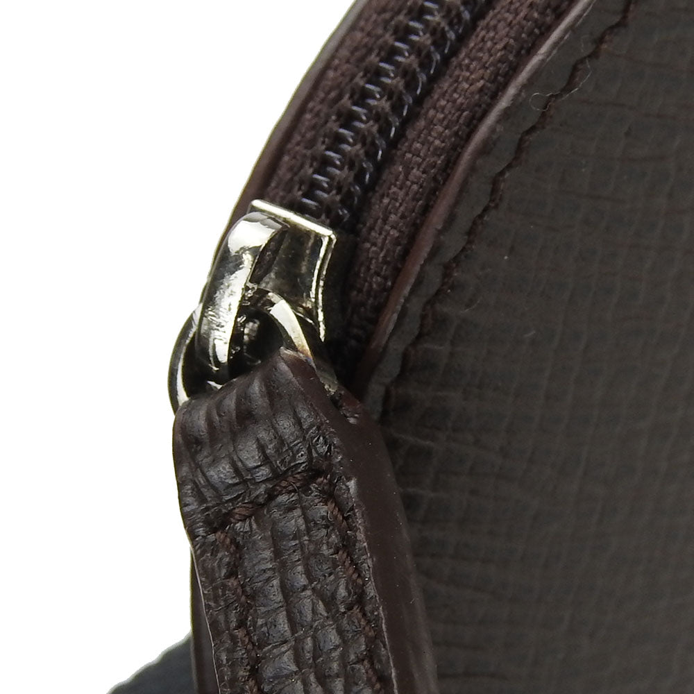 LOEWE Coin case leather Brown mens(Unisex) Used Authentic