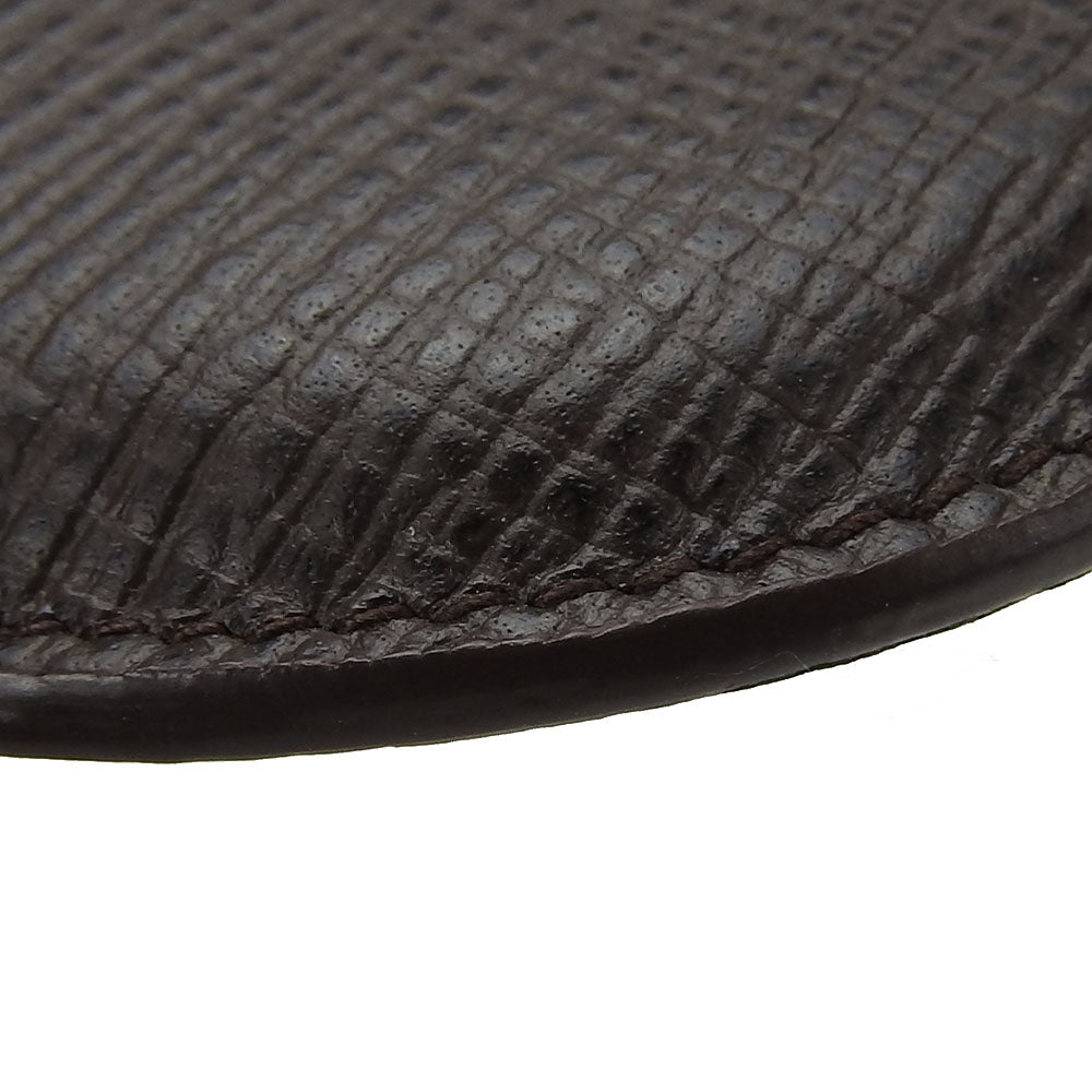 LOEWE Coin case leather Brown mens(Unisex) Used Authentic