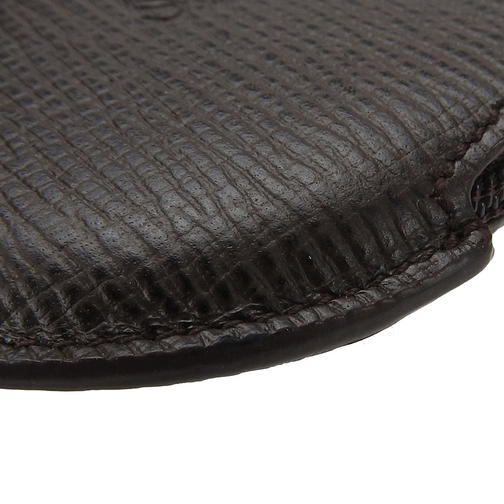 LOEWE Coin case leather Brown mens(Unisex) Used Authentic