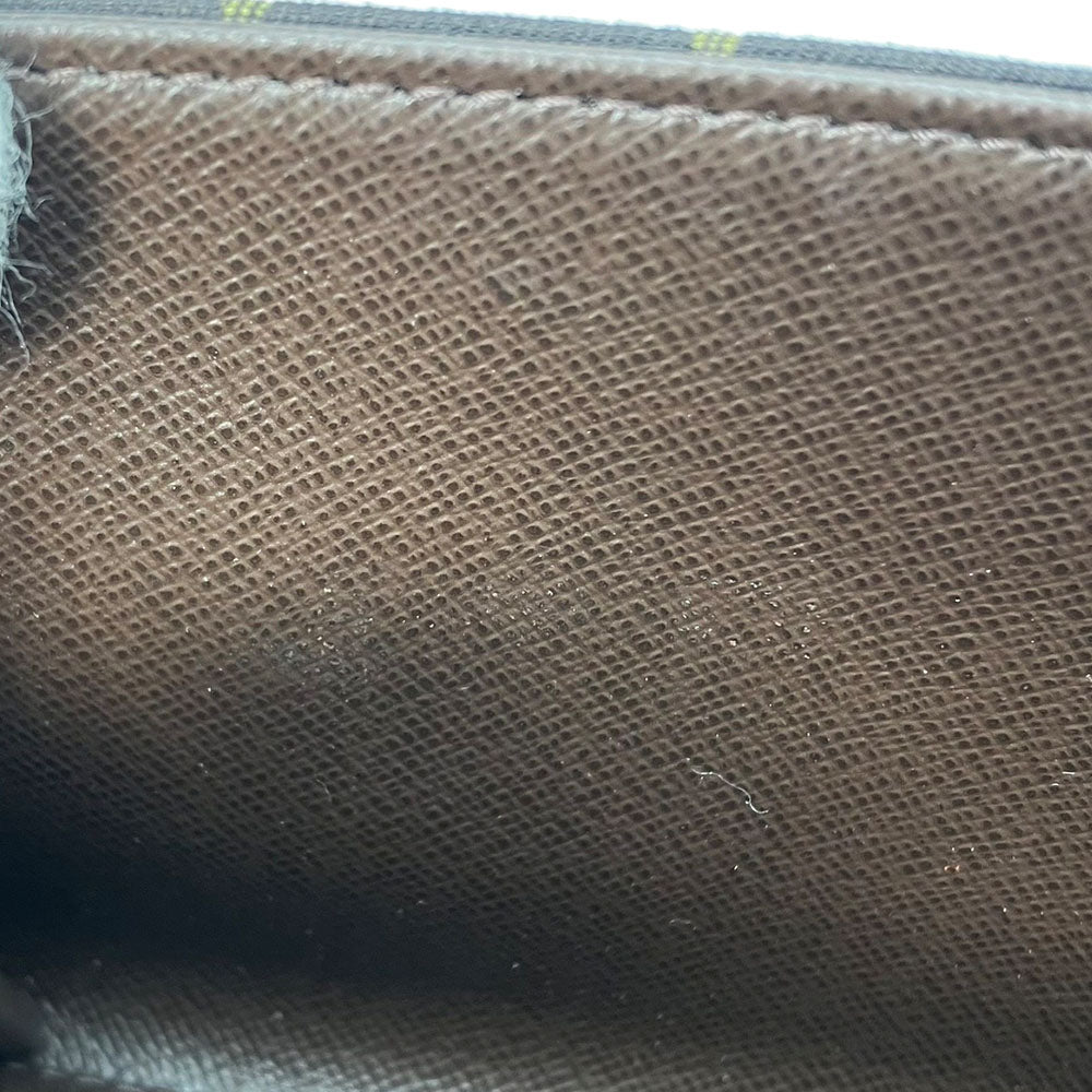 LOUIS VUITTON Long Wallet Purse M95234 Monogram mini run Brown Portefeuille Sara Women Used Authentic