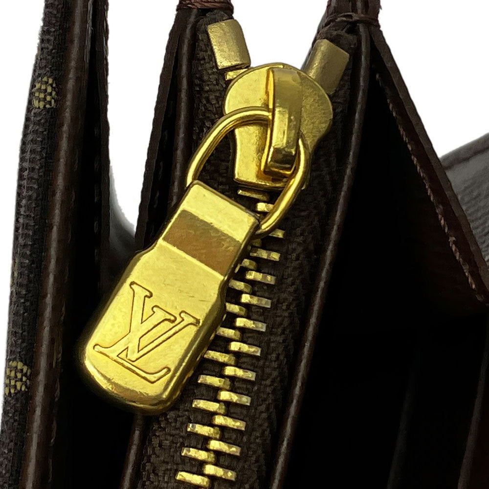 LOUIS VUITTON Long Wallet Purse M95234 Monogram mini run Brown Portefeuille Sara Women Used Authentic