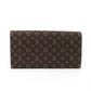 LOUIS VUITTON Long Wallet Purse M95234 Monogram mini run Brown Portefeuille Sara Women Used Authentic