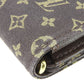 LOUIS VUITTON Long Wallet Purse M95234 Monogram mini run Brown Portefeuille Sara Women Used Authentic