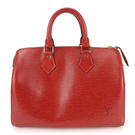LOUIS VUITTON Handbag M43017 Epi Leather Red Epi Speedy 25 Women Used Authentic