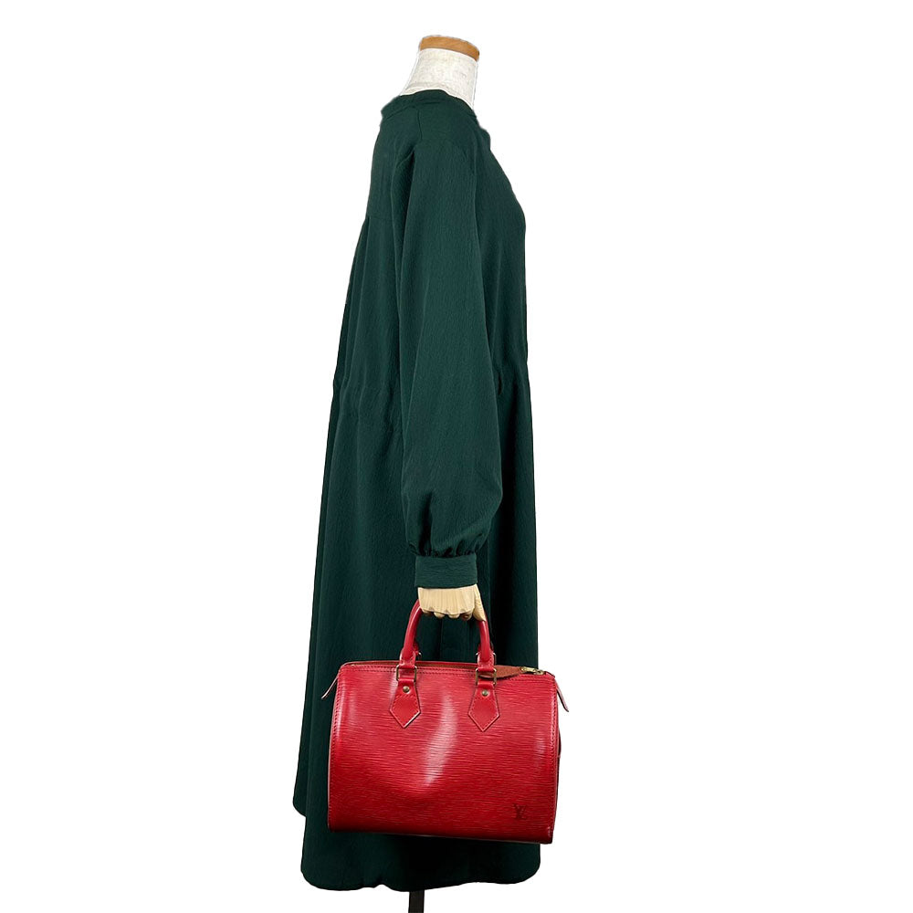 LOUIS VUITTON Handbag M43017 Epi Leather Red Epi Speedy 25 Women Used Authentic
