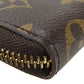 LOUIS VUITTON Long Wallet Purse M61298 Monogram Rose Valerie Portefeuille Clemence Women Used Authentic