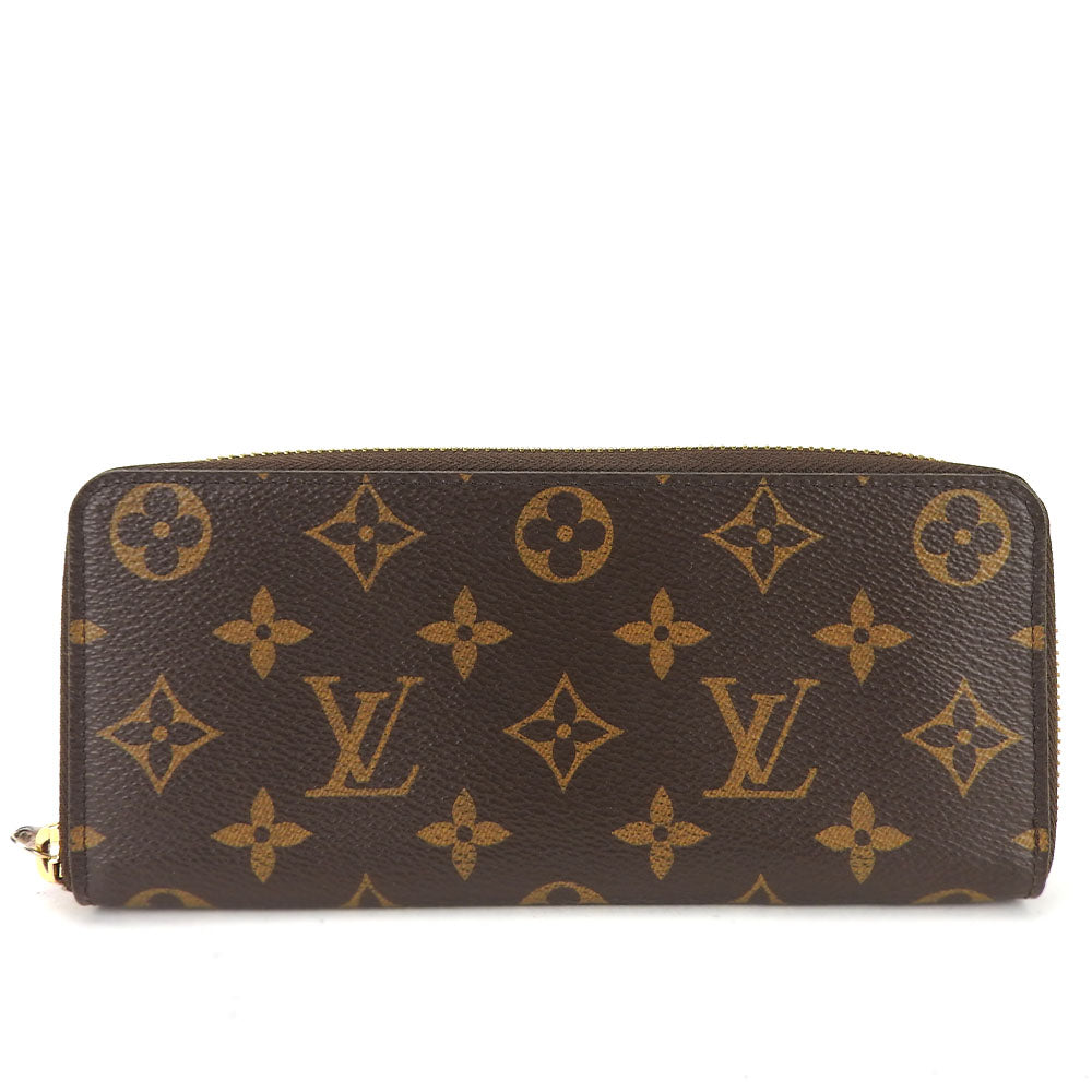 LOUIS VUITTON Long Wallet Purse M61298 Monogram Rose Valerie Portefeuille Clemence Women Used Authentic