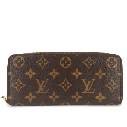 LOUIS VUITTON Long Wallet Purse M61298 Monogram Rose Valerie Portefeuille Clemence Women Used Authentic
