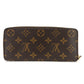 LOUIS VUITTON Long Wallet Purse M61298 Monogram Rose Valerie Portefeuille Clemence Women Used Authentic