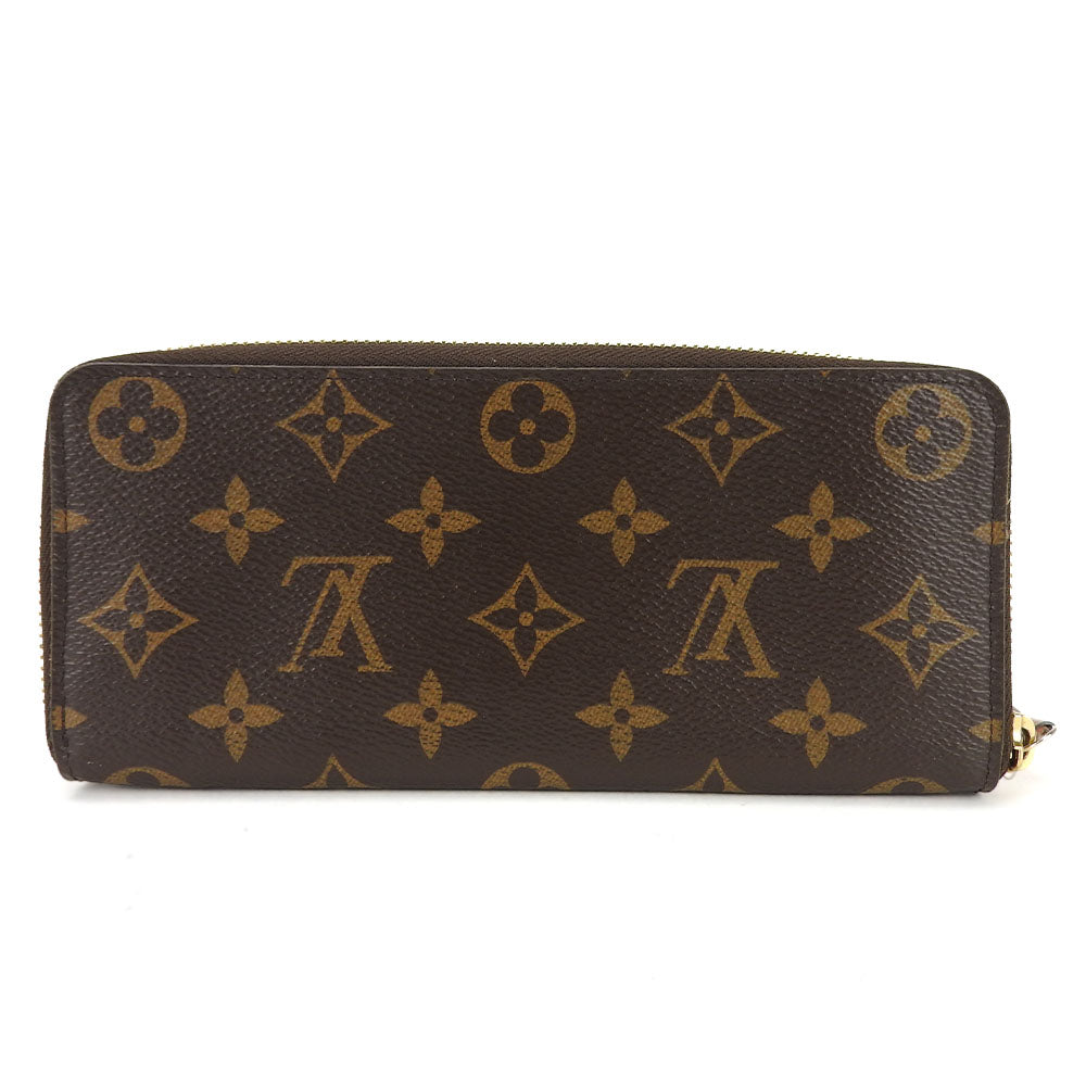 LOUIS VUITTON Long Wallet Purse M61298 Monogram Rose Valerie Portefeuille Clemence Women Used Authentic